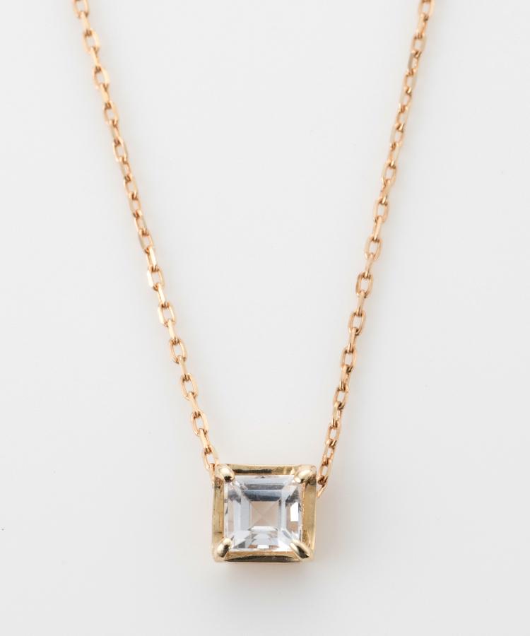 4月誕生石 Facetペンダント ホワイトトパーズ ネックレス Jupiter ジュピター ジュエリーブランドjupiter Phoebe公式通販 Jewel Addict Online Store