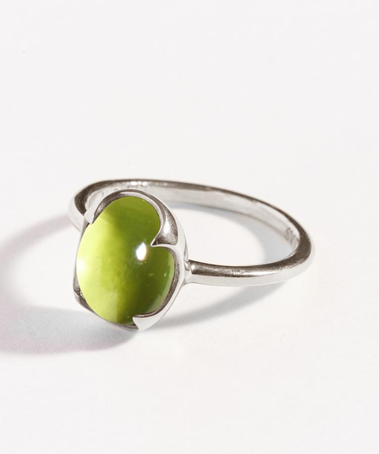ペリドット Calyxリング ロジウムcoat リング Jupiter ジュピター ジュエリーブランドjupiter Phoebe公式通販 Jewel Addict Online Store
