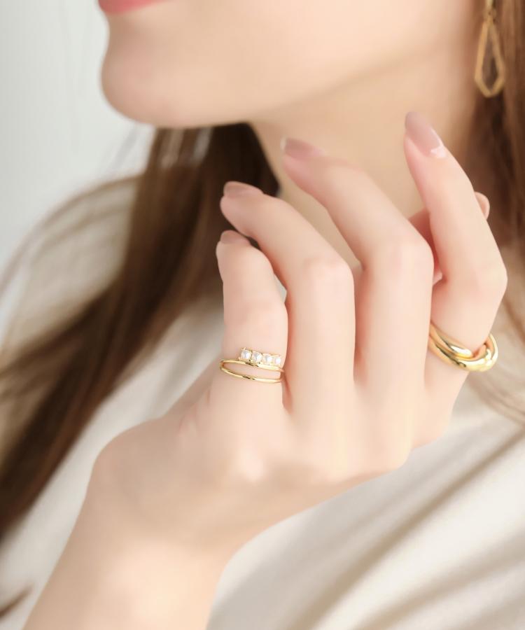 ダブルラインパールピンキーリング リング Phoebe フィービィー ジュエリーブランドjupiter Phoebe公式通販 Jewel Addict Online Store ダブルラインパールピンキーリング リング Phoebe フィービィー ジュエリーブランドjupiter Phoebe公式通販 Jewel Addict Online Store