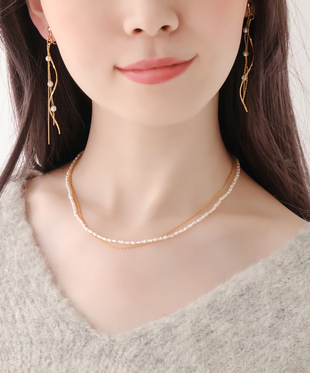 2wayウォーターパールチョーカー|ネックレス|Phoebe(フィービィー 2wayウォーターパールチョーカー|ネックレス|Phoebe(フィービィー